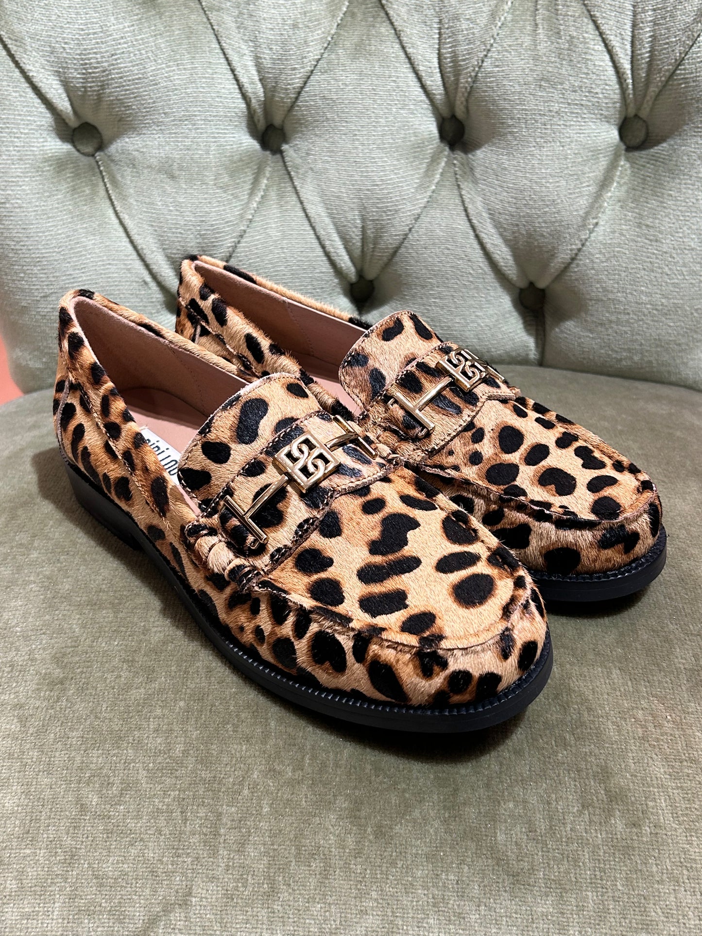 Bibi Lou Mocassino PONY FUR LEOPARDO