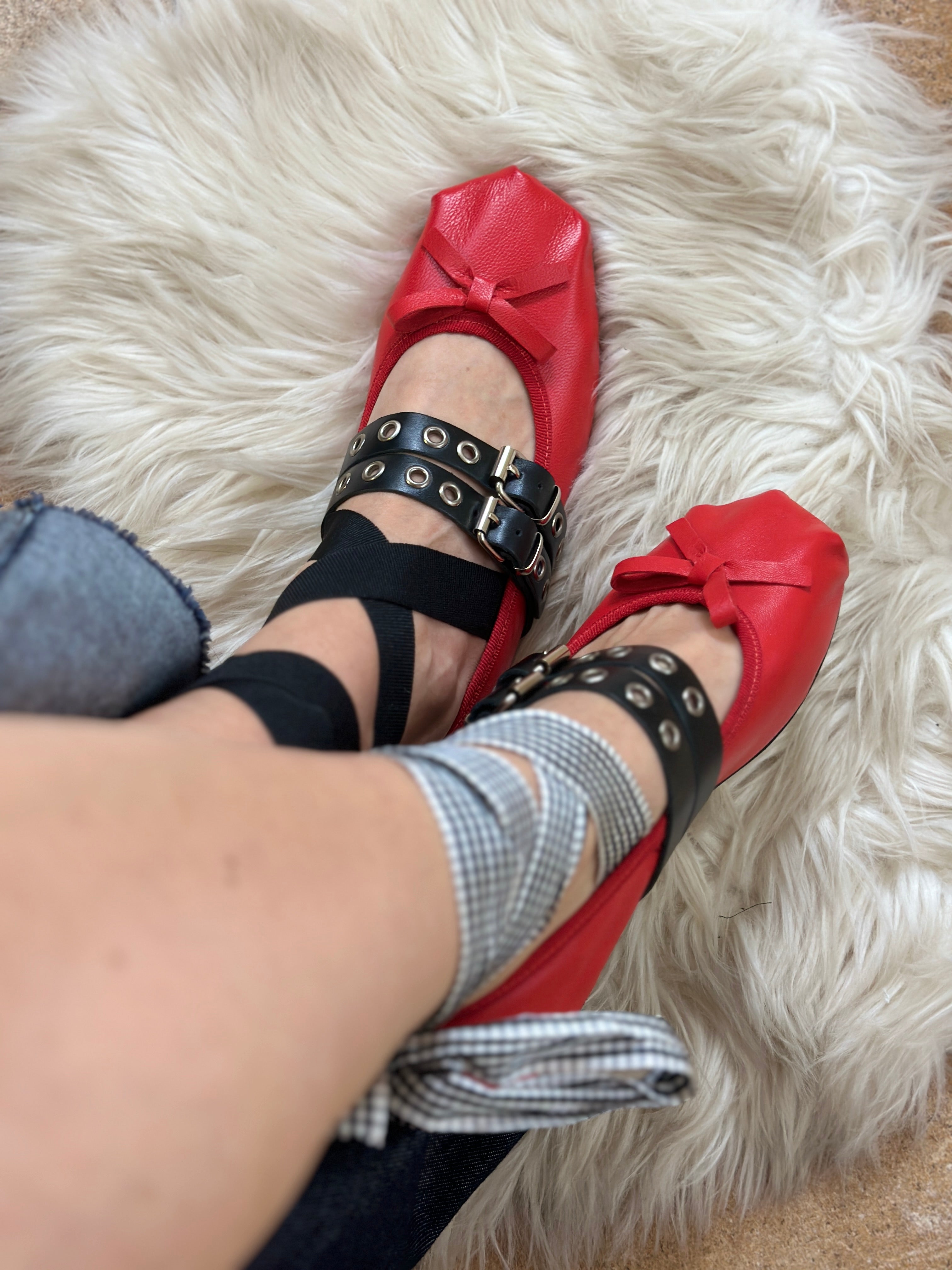 Divine Follie ballerina fibbie red Bigiu