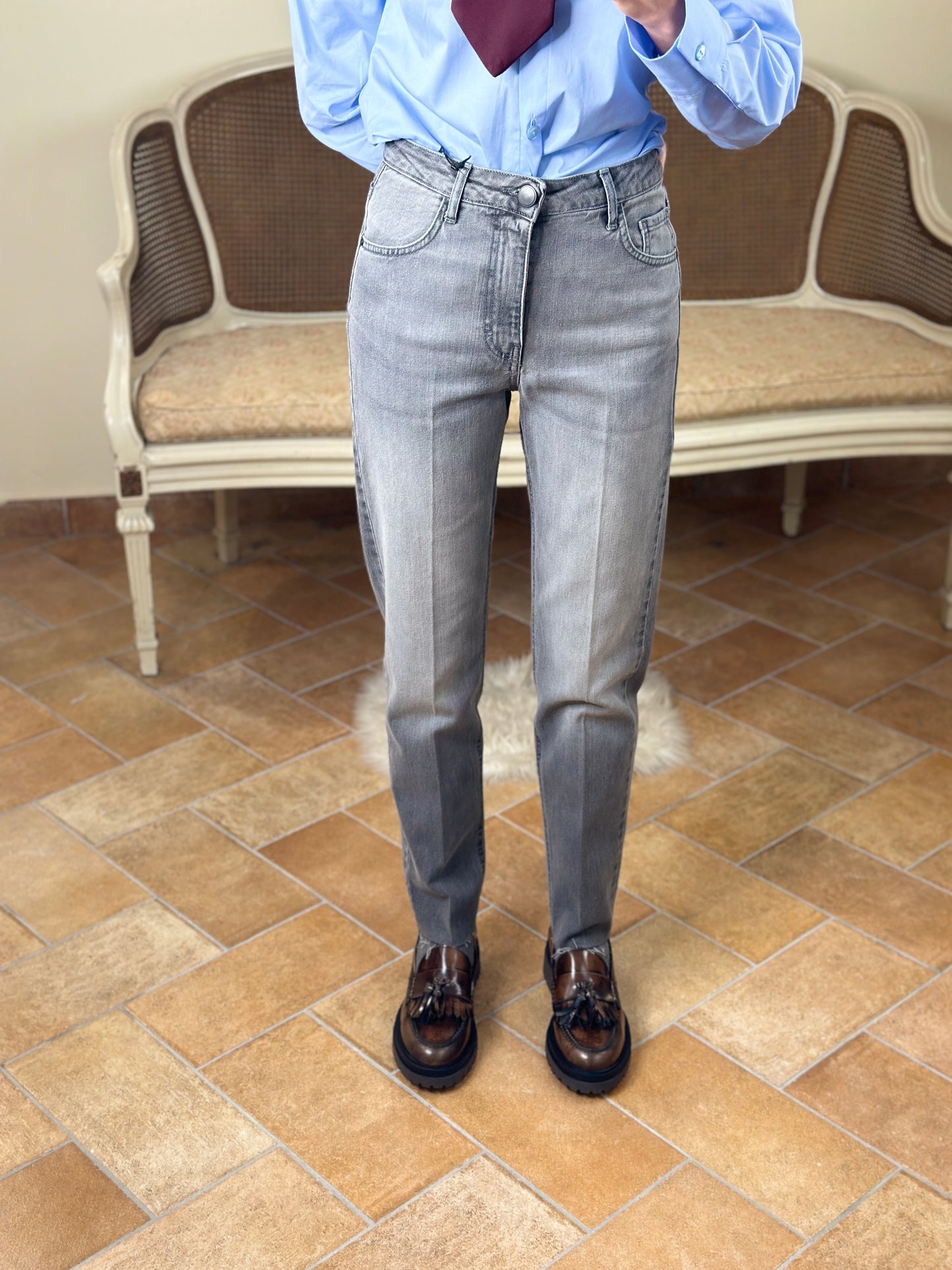 Tensione in jeans bootcut grigio