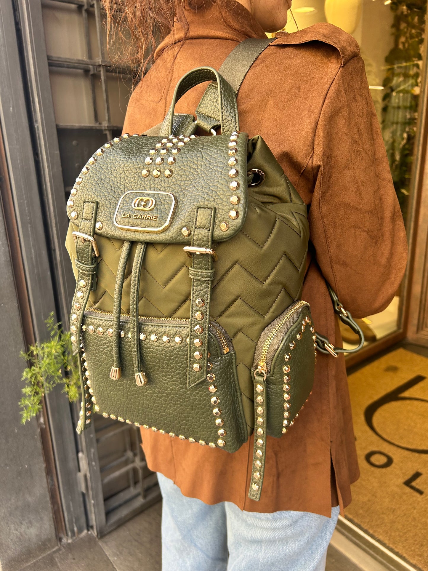 La Carrie DARK WAVE backpack nylon GREEN