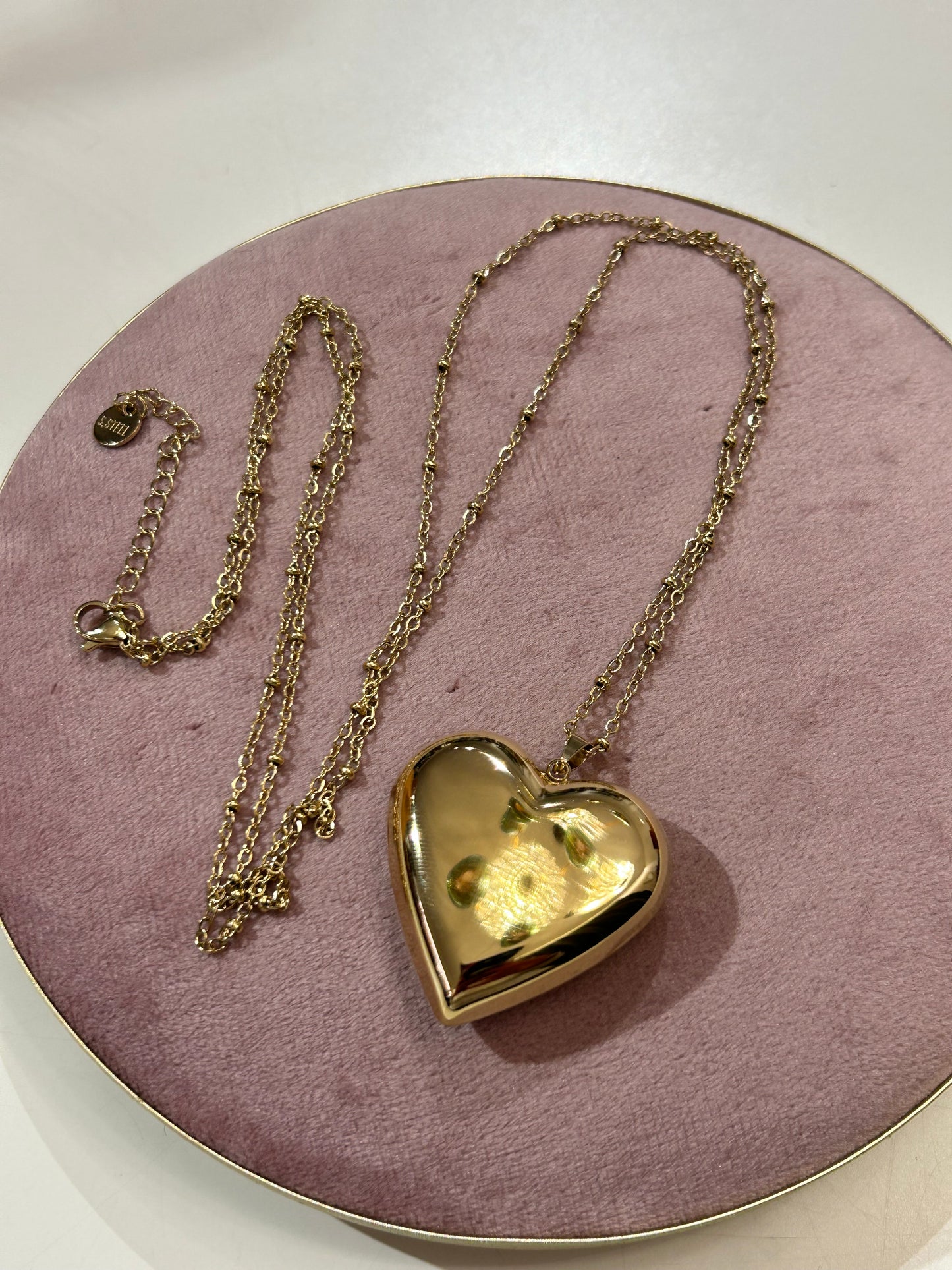 Collana oro con cuore