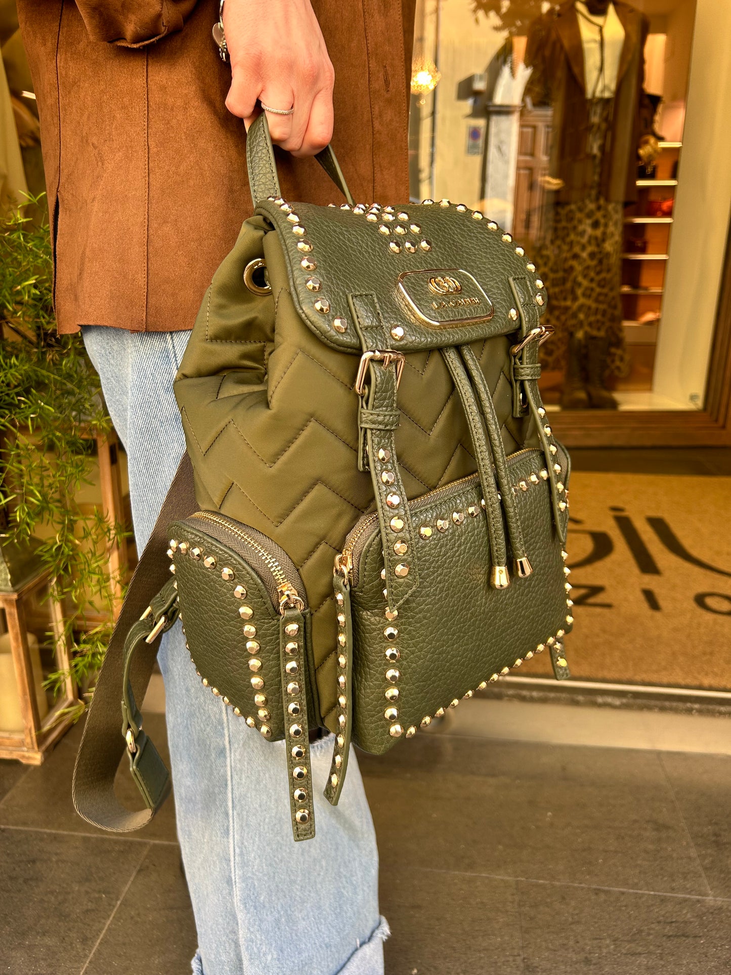 La Carrie DARK WAVE backpack nylon GREEN