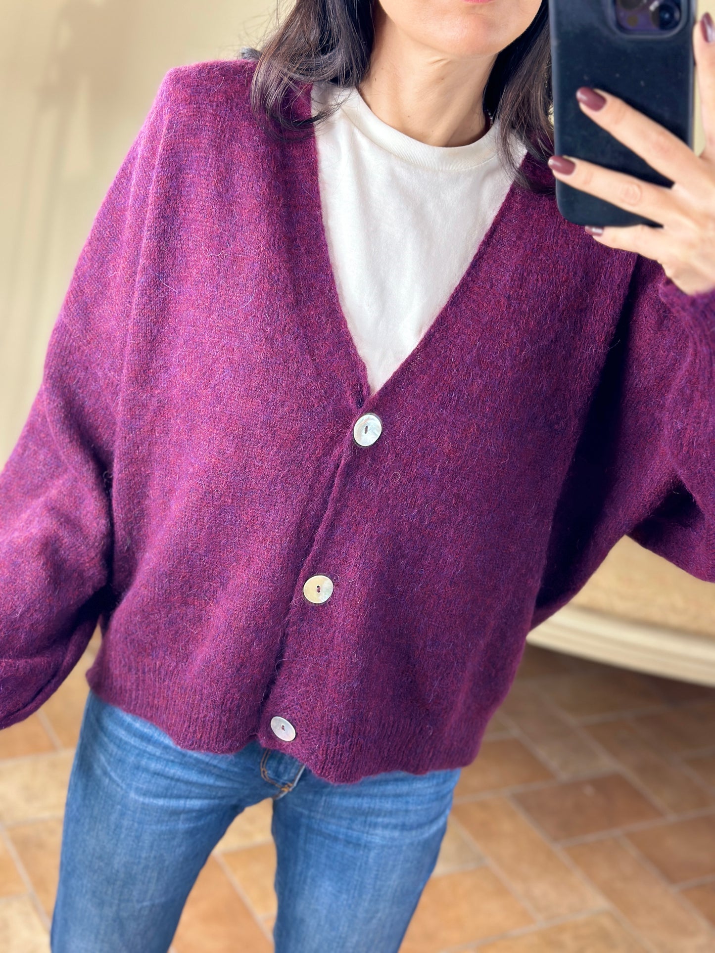 Tensione in Cardigan 50% alpaca, 22%lana