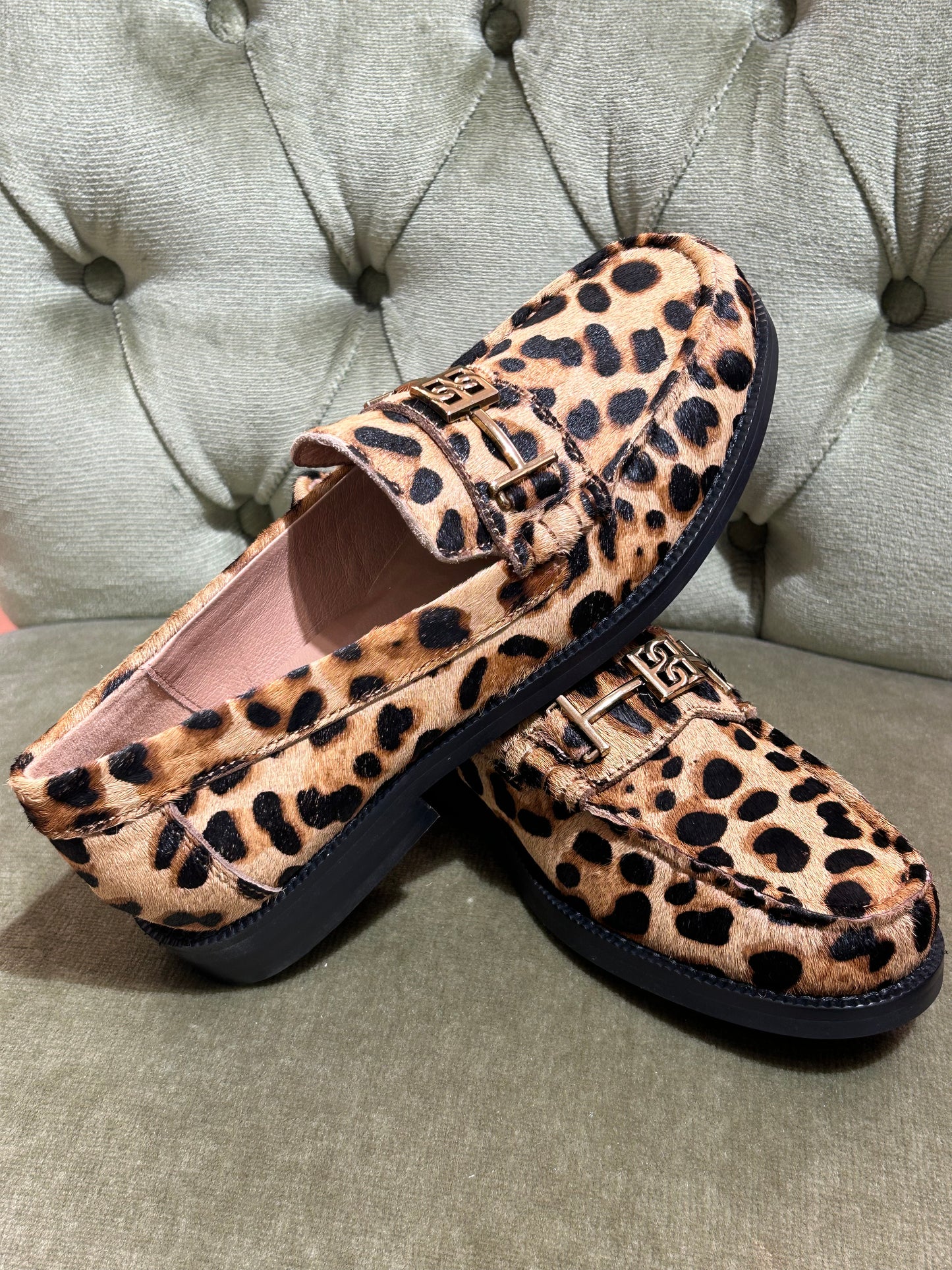 Bibi Lou Mocassino PONY FUR LEOPARDO