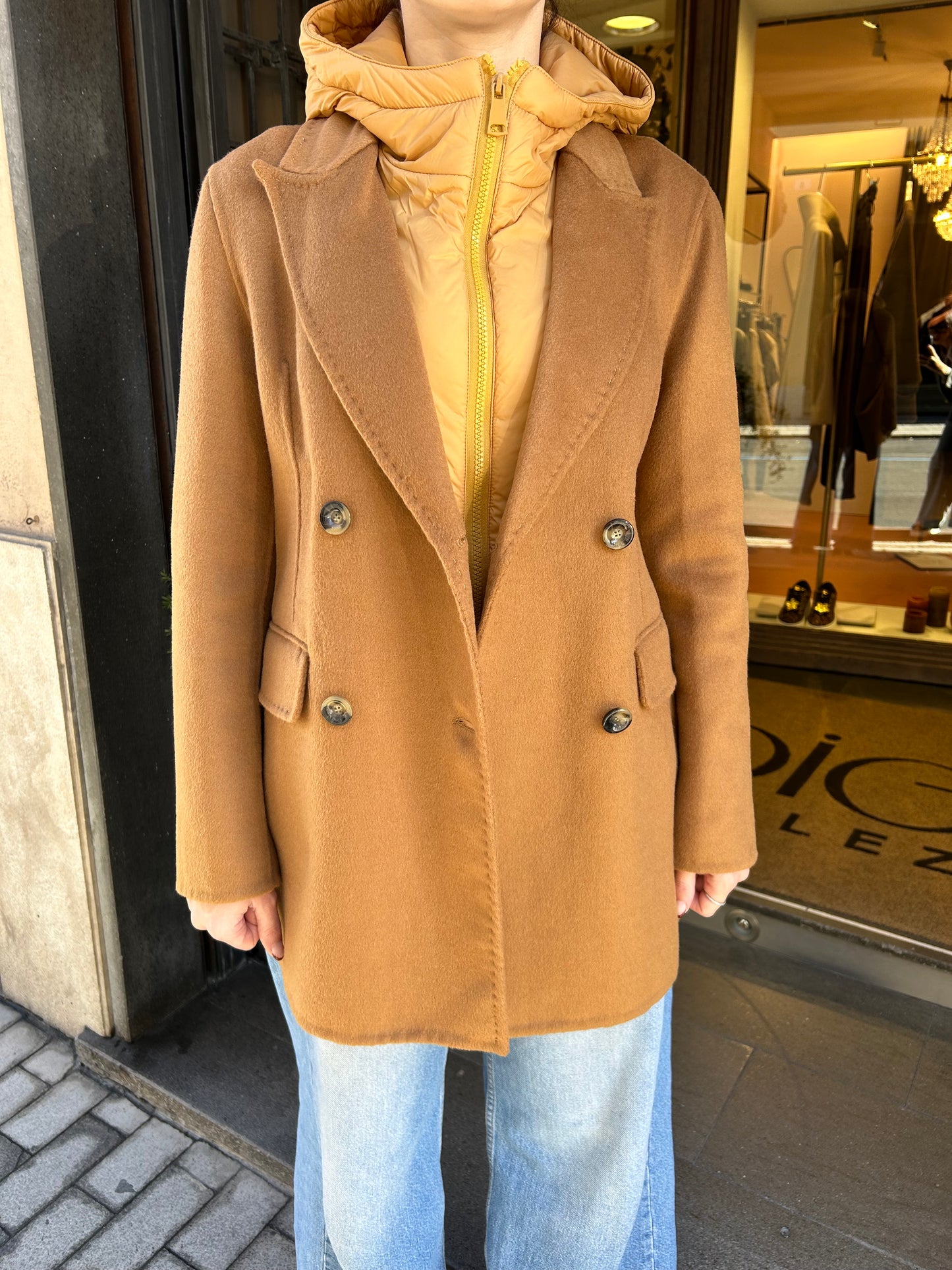 SINCE'RE PARIS cappotto blazer cammello