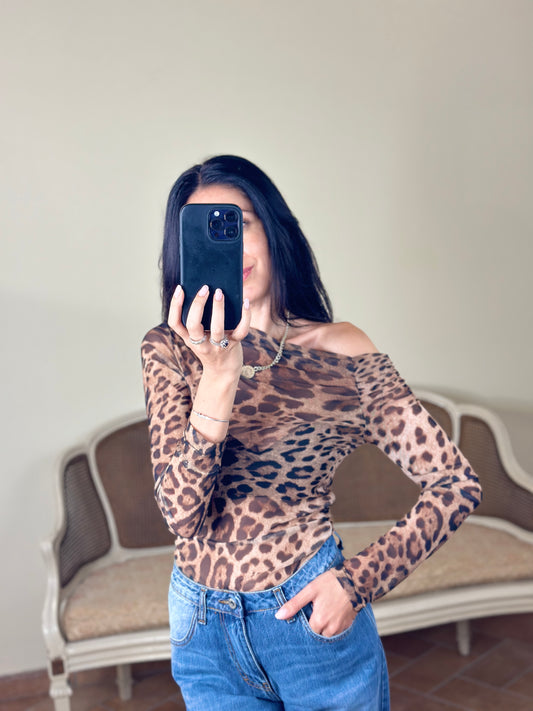 Uni mè maglia animalier