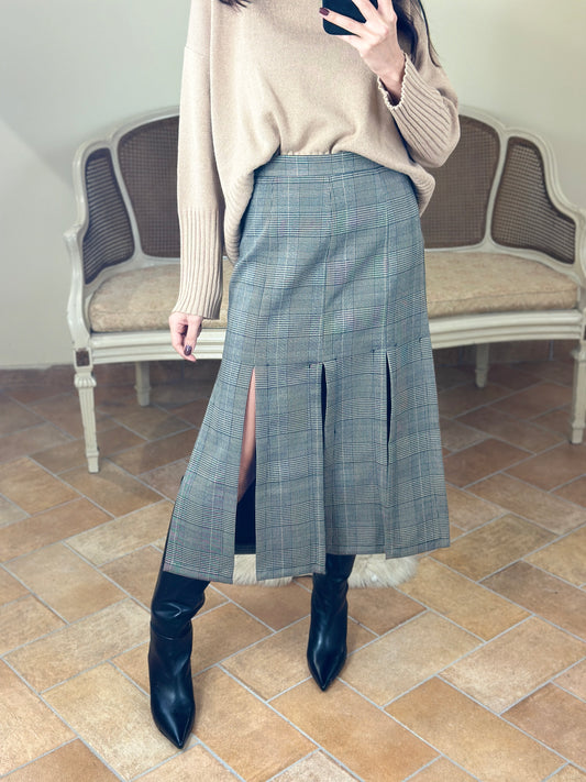 Tensione in Gonna tartan con spacchi