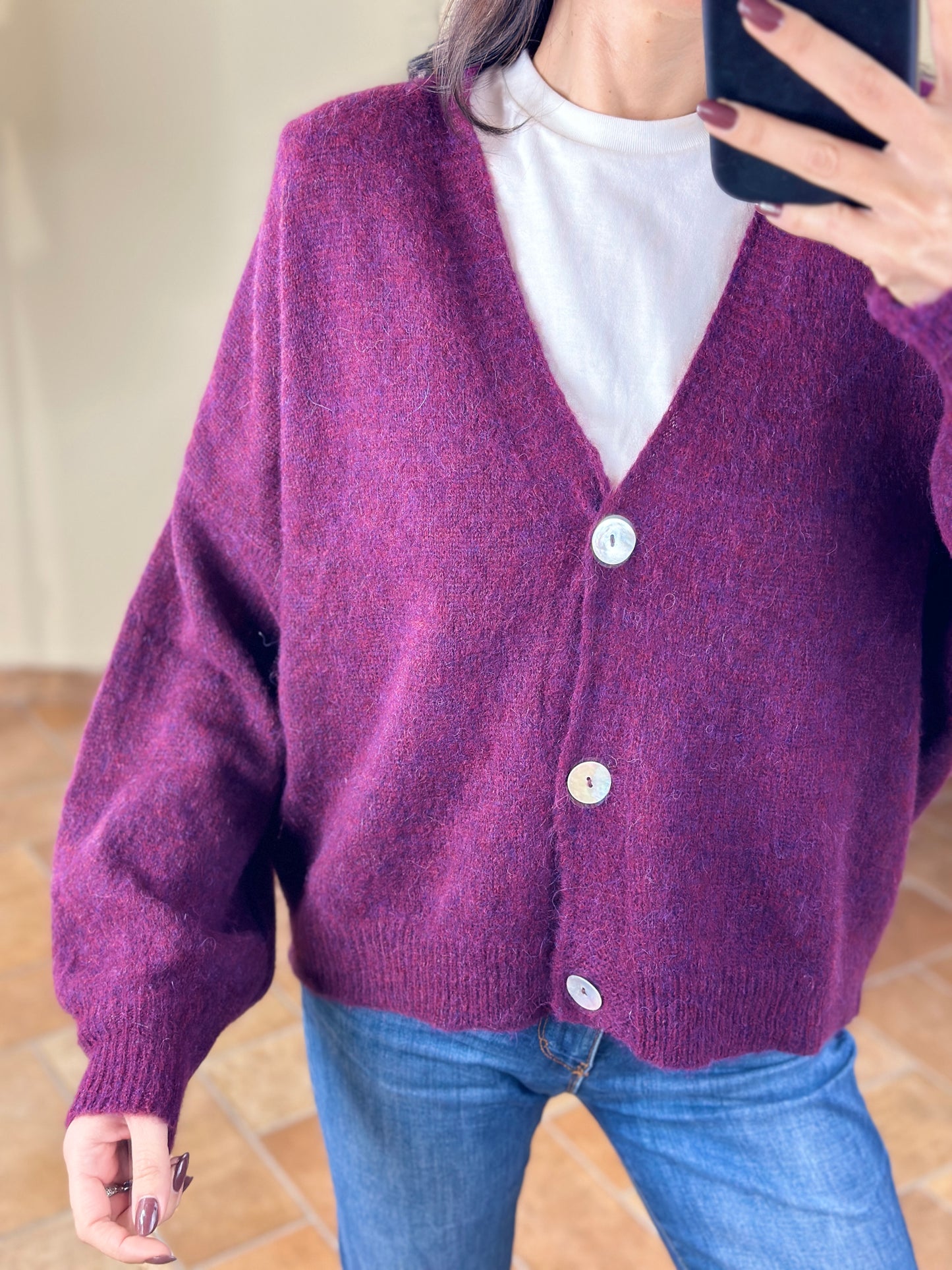 Tensione in Cardigan 50% alpaca, 22%lana