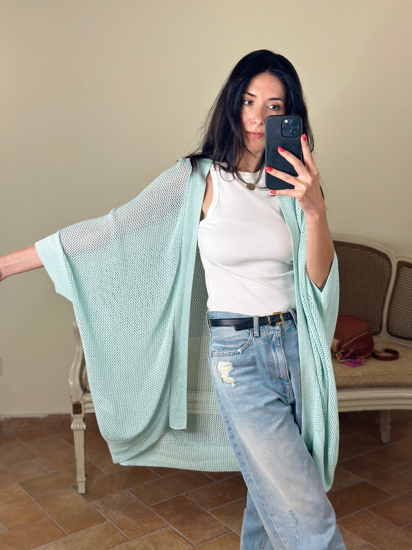 D'Elle cardigan lurex -disponibile in più colori