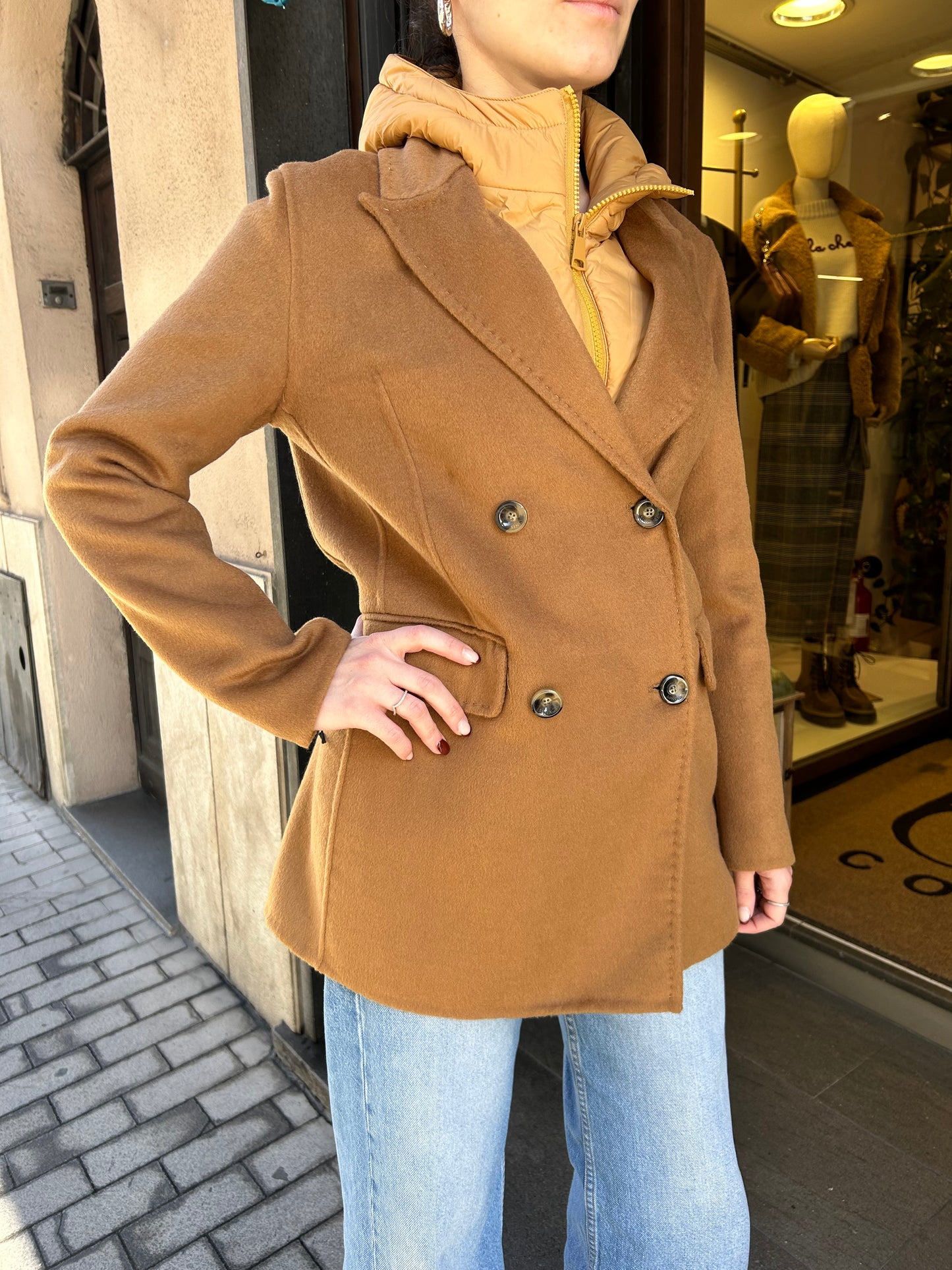 SINCE'RE PARIS cappotto blazer cammello