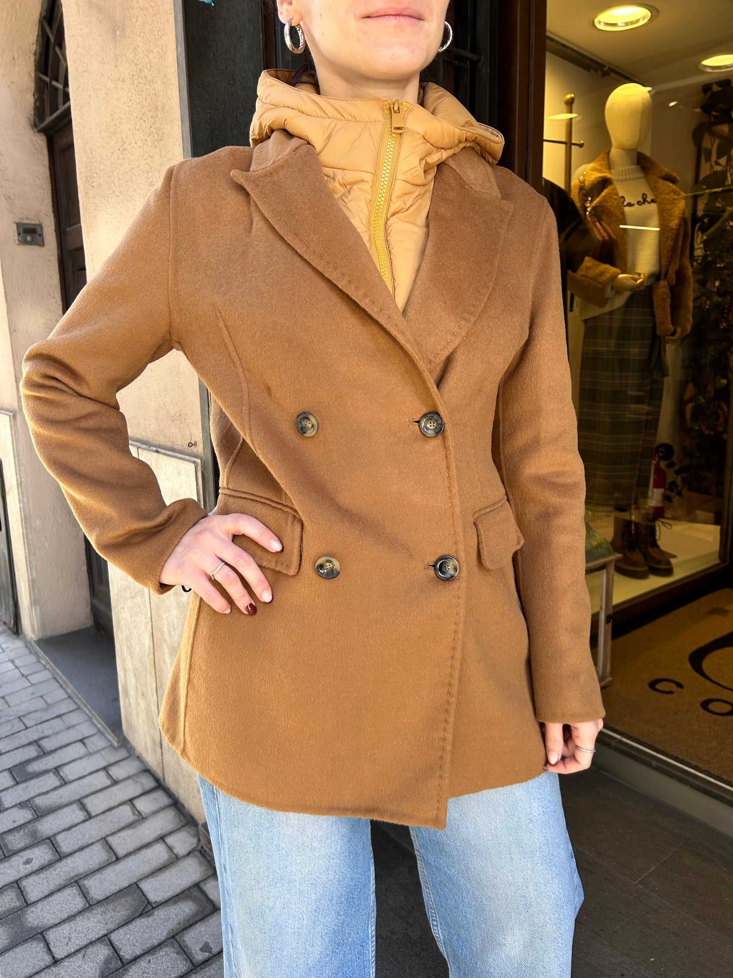 SINCE'RE PARIS cappotto blazer cammello