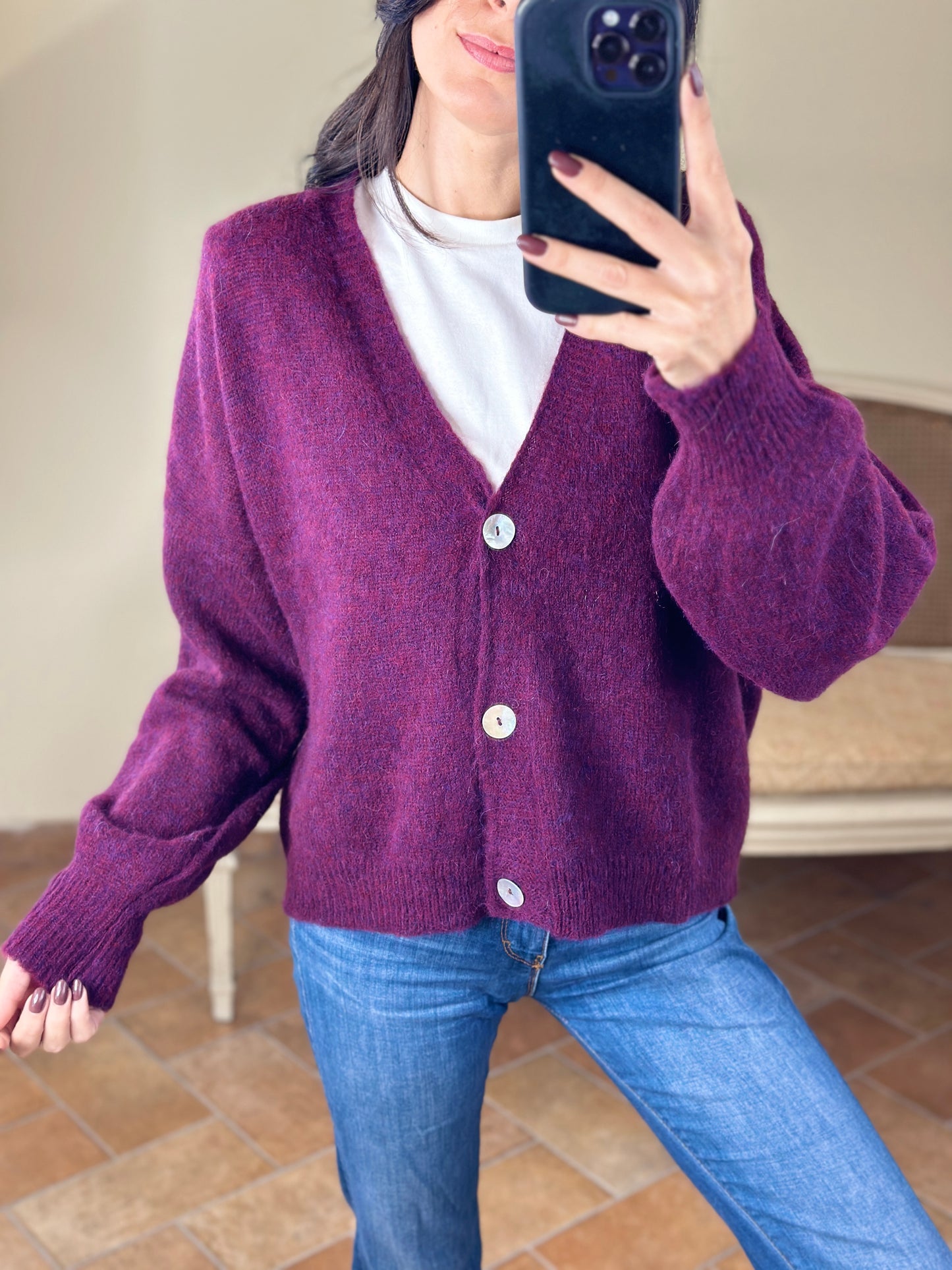 Tensione in Cardigan 50% alpaca, 22%lana