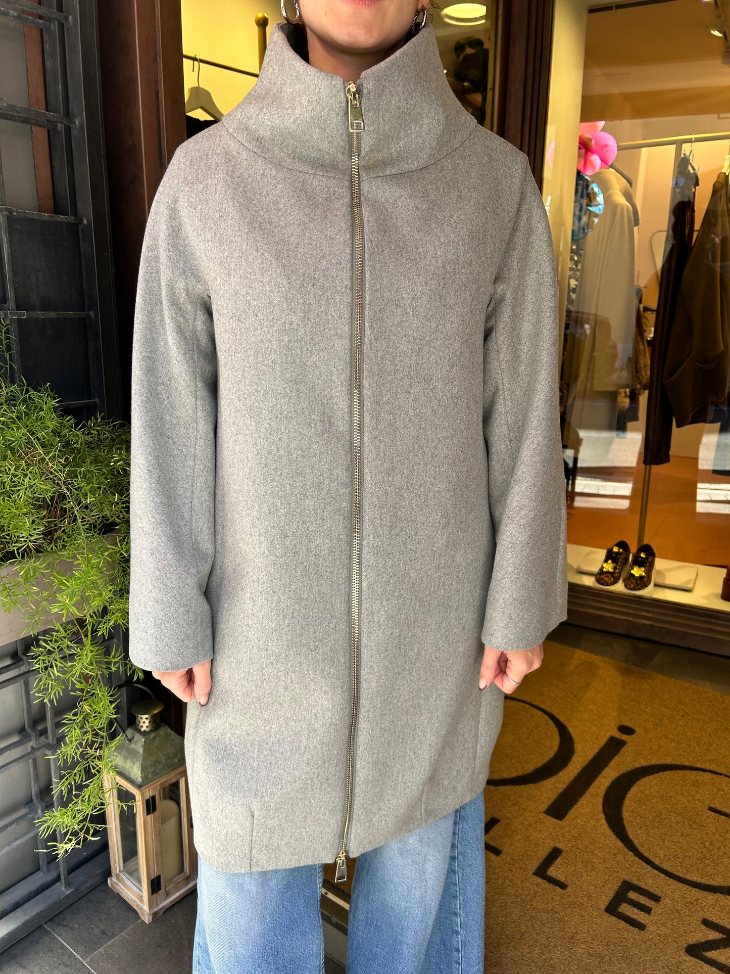 Chiarulli cappotto katrine grigio