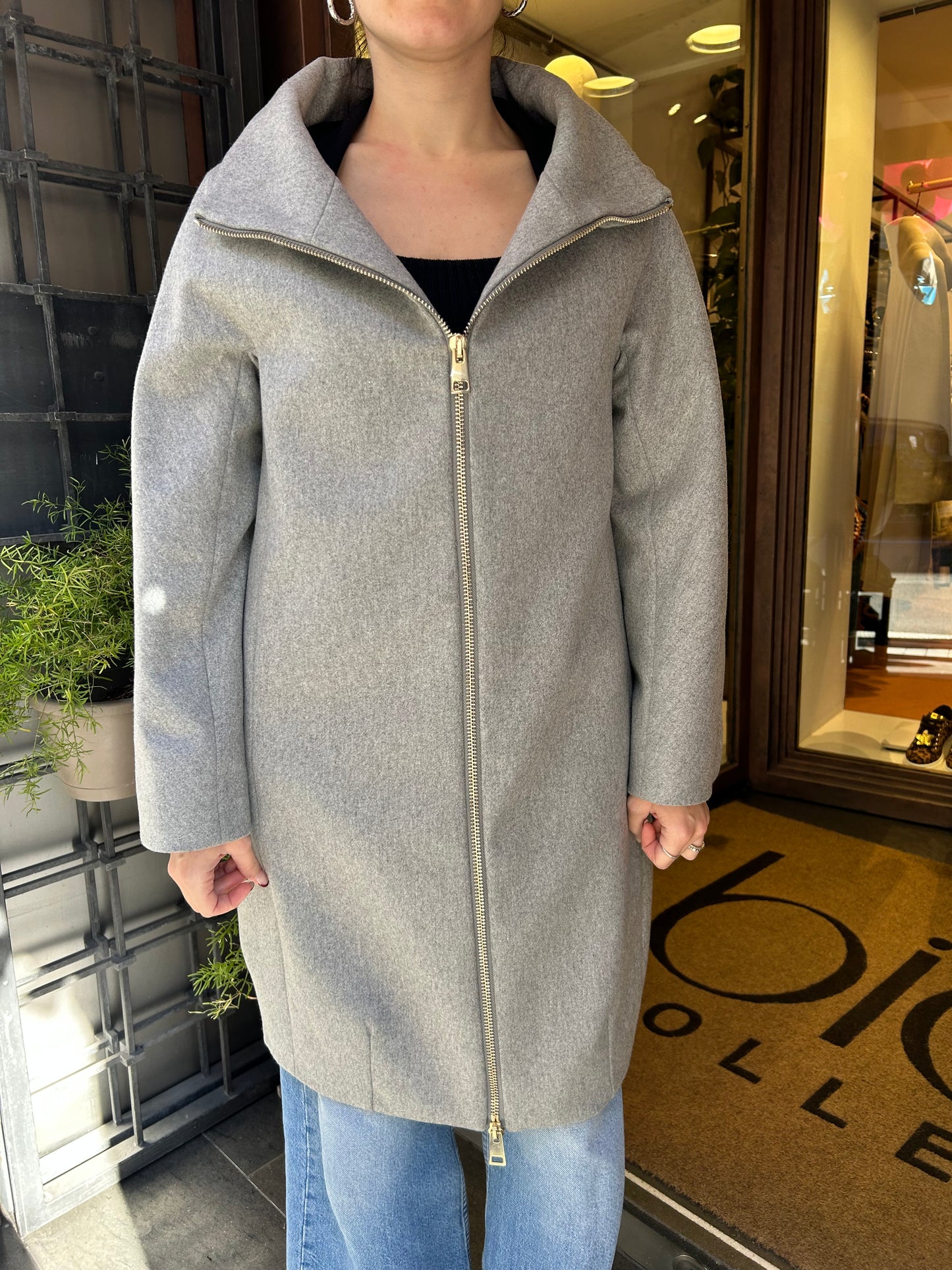 Chiarulli cappotto katrine grigio