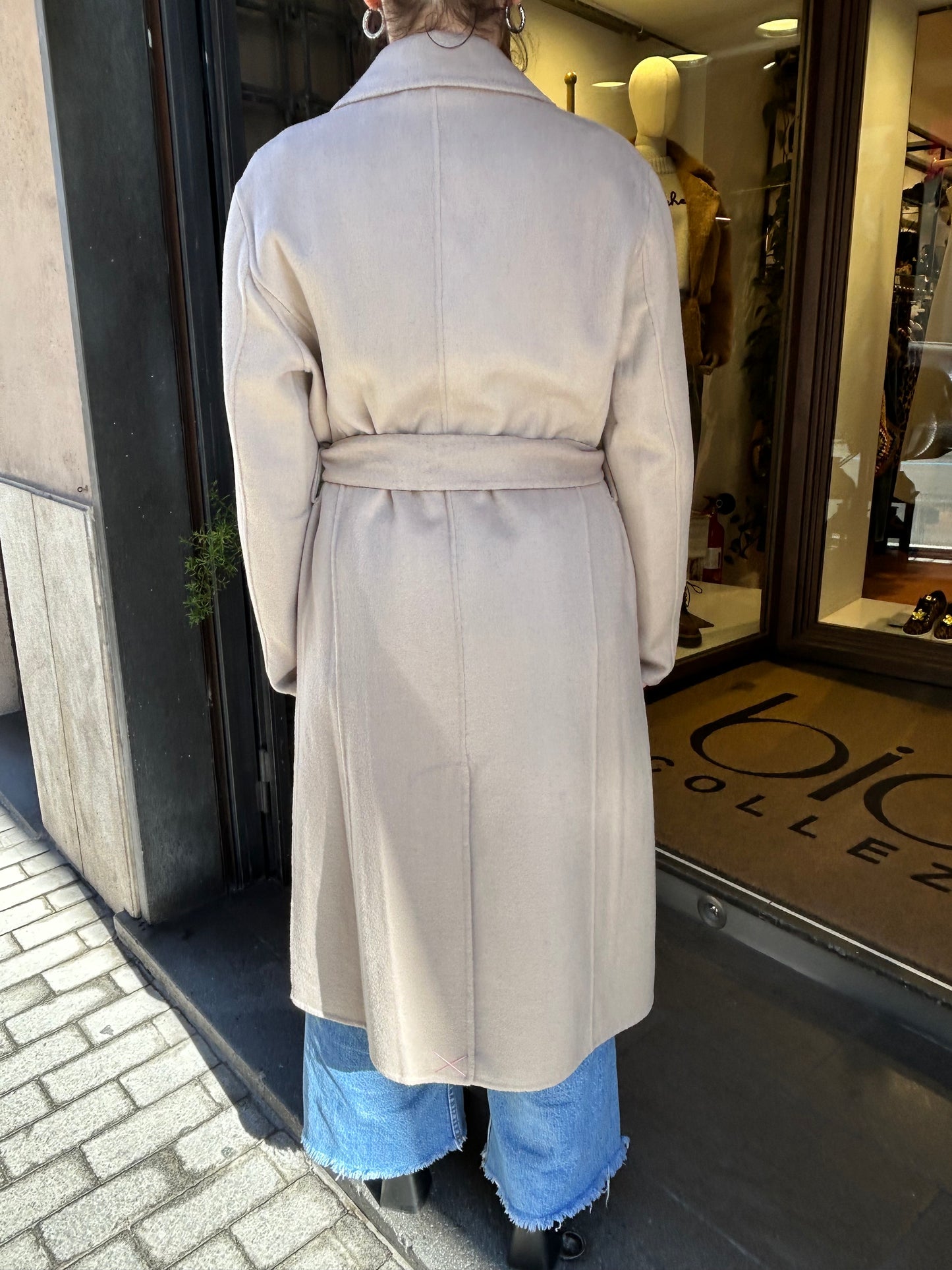 SINCE'RE PARIS cappotto lungo a vestaglia taupe