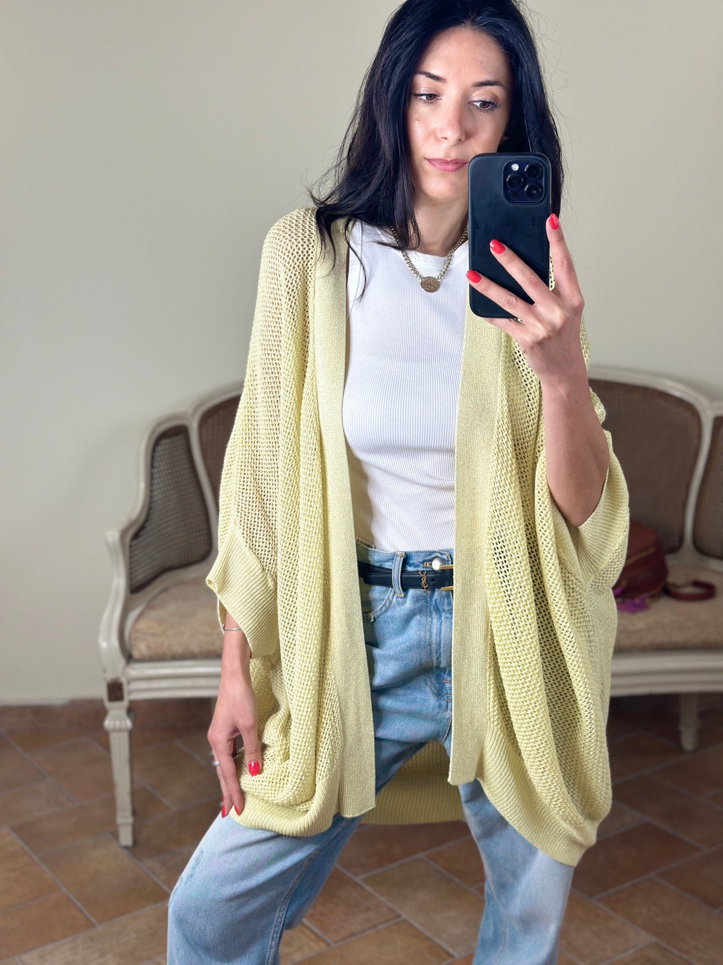 D'Elle cardigan lurex -disponibile in più colori