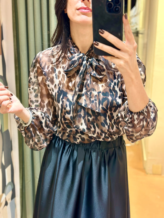 D'Elle Blusa stampa Leo