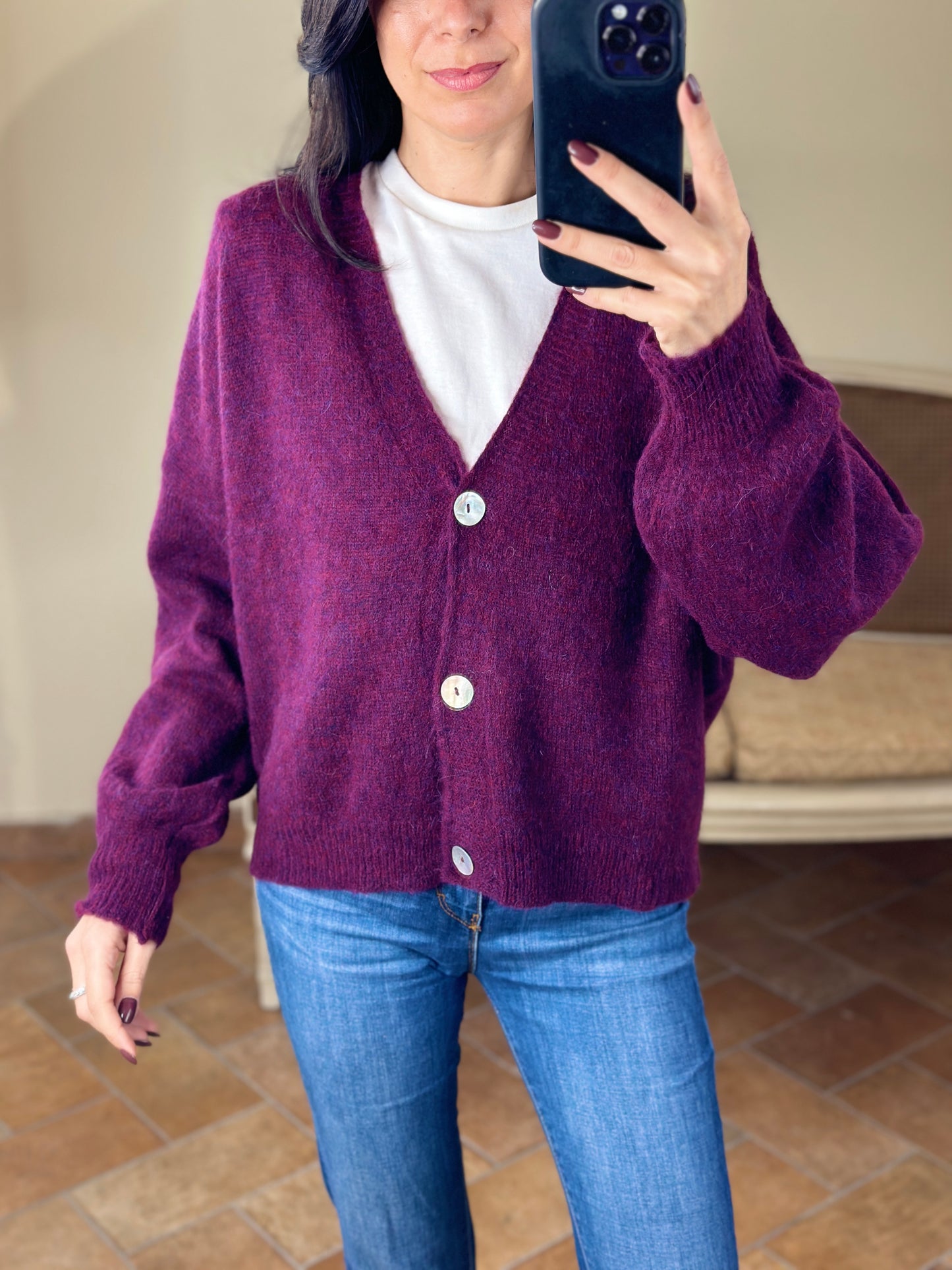 Tensione in Cardigan 50% alpaca, 22%lana