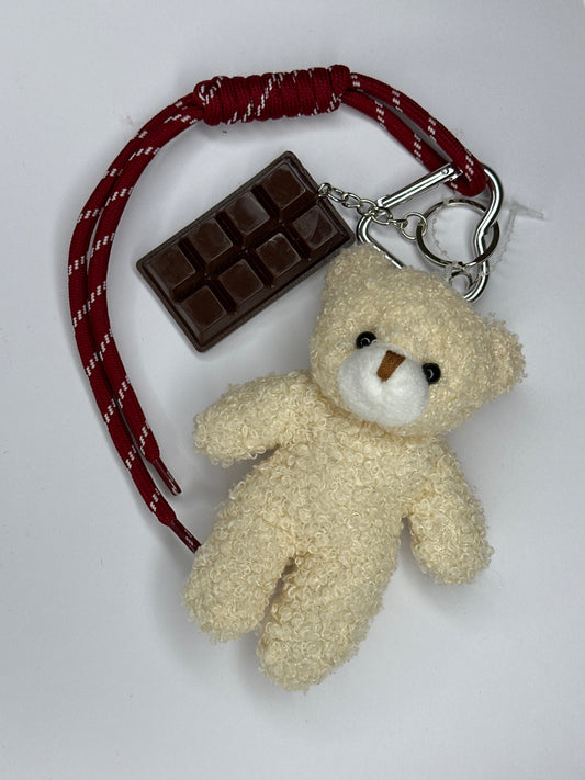 Portachiavi orsetto teddy panna