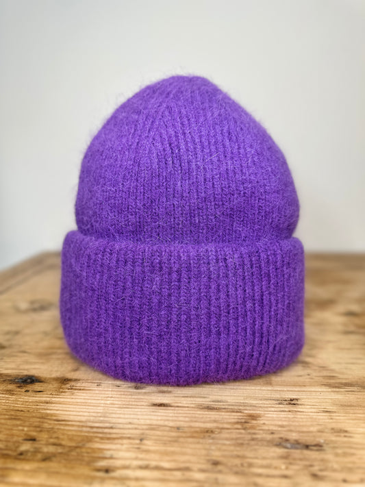 Cuffia con angora(disponibile in più colori)