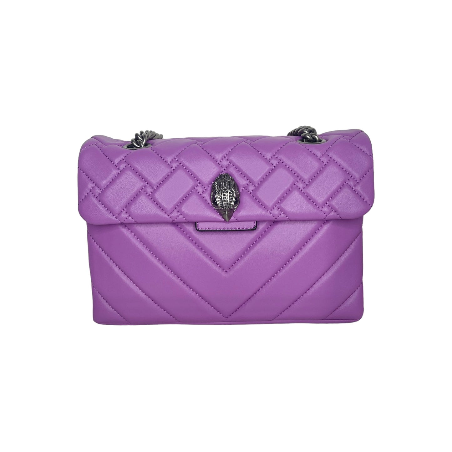 Kurt Geiger Leather Kensington X Bag Purple