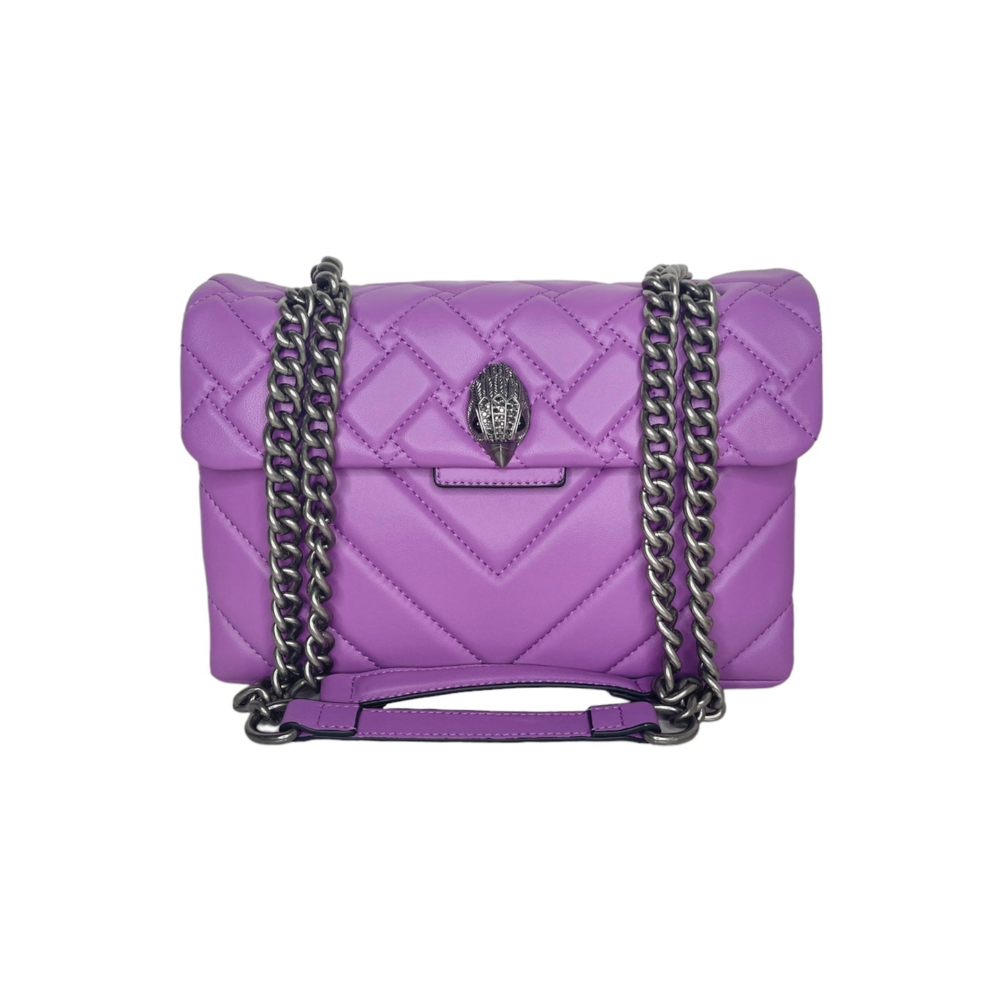 Kurt Geiger Leather Kensington X Bag Purple